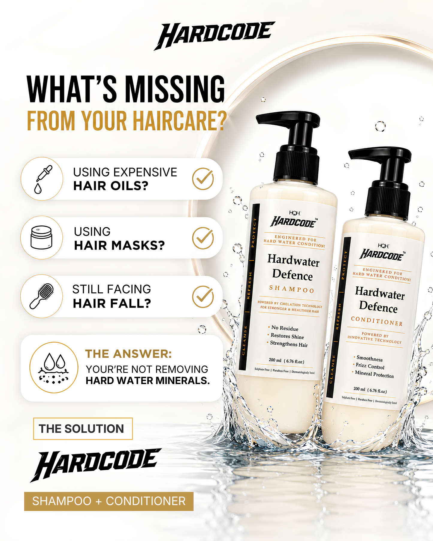 Hard Water Defence Shampoo & Conditioner Combo
